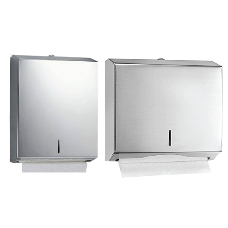 INTERFOLD-& MINI-INTERFOLD---V-FOLD-DISPENSER-STAINLESS-STEEL