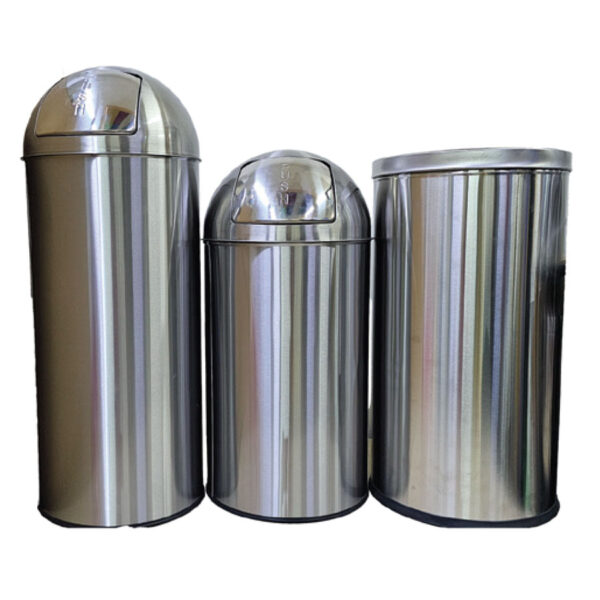 STAINLESS DUSTBIN 80/50LTR