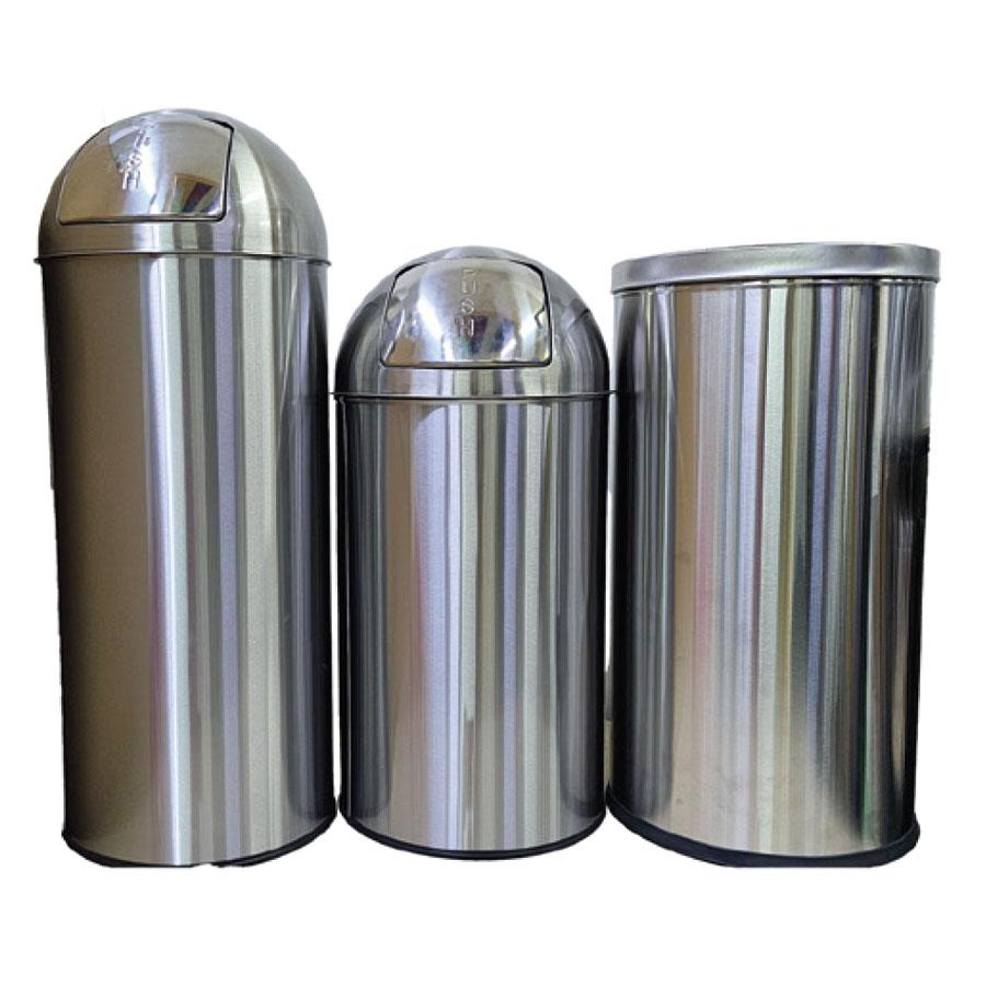 STAINLESS DUSTBIN 80/50LTR