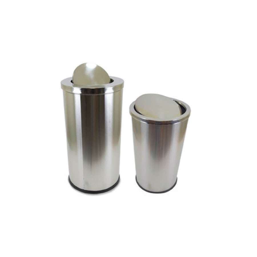 SWING TOP BIN STAINLESS STEEL 304 PROFESSIONAL 50 / 30 LTR
