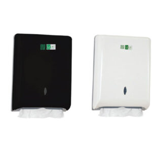 V/C FOLD PAPER TWL DISPENSER WHITE & BLACK 21CMS LACOT-PRO